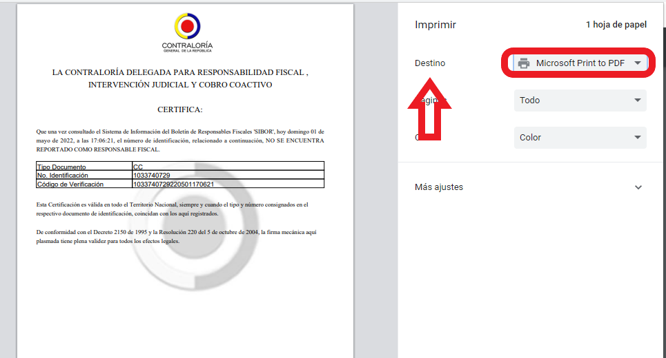 Cómo obtener el certificado de antecedentes judiciales de contraloría en Colombia